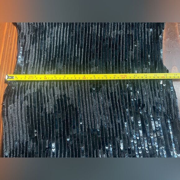 All Saints Mabli Hand Embellished Cocktail Dress Sz 0-6 Black Sequins - Picture 6 of 11